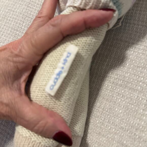 Cuddle + Kind Hand-Knit Lamb Doll | Crochet Stuffed Animal | Baby Girl Gift - Picture 4 of 9